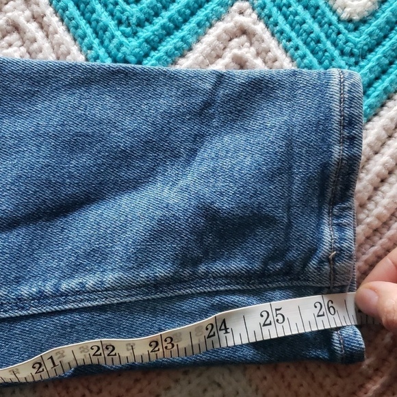 American eagle outiftters AE Stretch Mom Jean medium bright indigo 00 - Picture 10 of 14